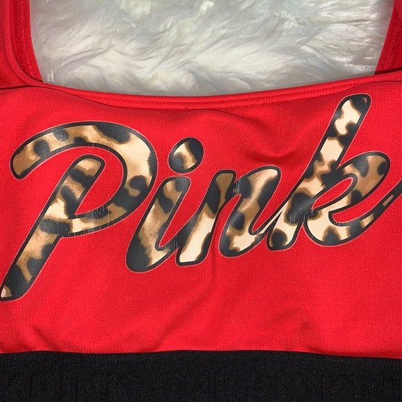 Pink Padded Sports Bra - Picture 2 of 4